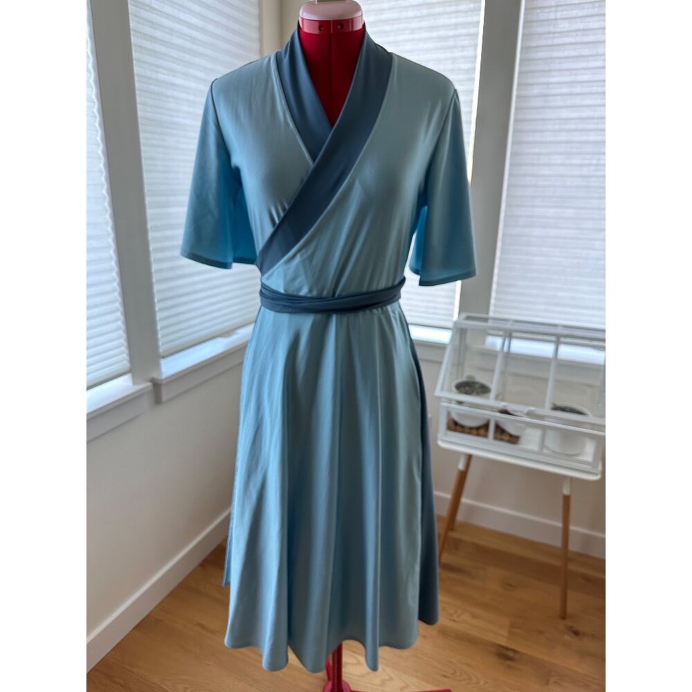 French Witch Magical Midi Wrap Dress
